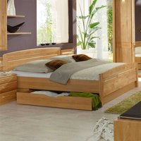Doppelbett aus Erle Teilmassiv Bettkasten von Franco Möbel