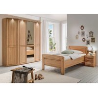 Einzel Schlafzimmer Set aus Eiche teilmassiv Made in Germany (dreiteilig) von Franco Möbel