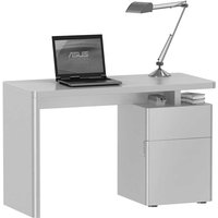 Hochglanz Schreibtisch in Weiß 120 cm breit von Franco Möbel
