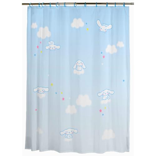Franco Cinnamoroll Duschvorhang- und Ring-Set, 13-teilig, 100% offizielles Lizenzprodukt Franco Cinnamoroll Duschvorhang- und Ring-Set, 13-teilig, 100% offizielles Lizenzprodukt von Franco