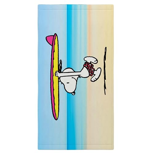 Franco Collectibles Badetuch, Motiv: Peanuts Snoopy, superweiche Baumwolle, 152,4 x 76,2 cm, offizielles Lizenzprodukt von Franco