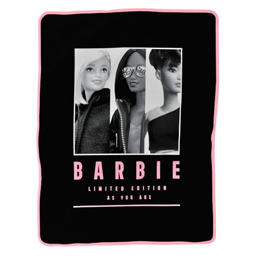 Franco Collectibles Barbie Movie Bedding Superweicher Mikro-Raschel-Überwurf, Barbiecore, 116,8 x 152,4 cm, offizielles Lizenzprodukt von Franco