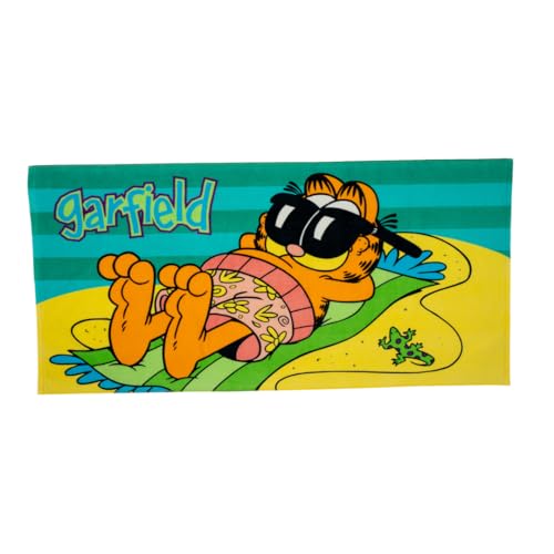 Franco Collectibles Garfield Badetuch, superweich, Baumwolle, 152,4 x 76,2 cm, 100% offizielles Lizenzprodukt von Franco