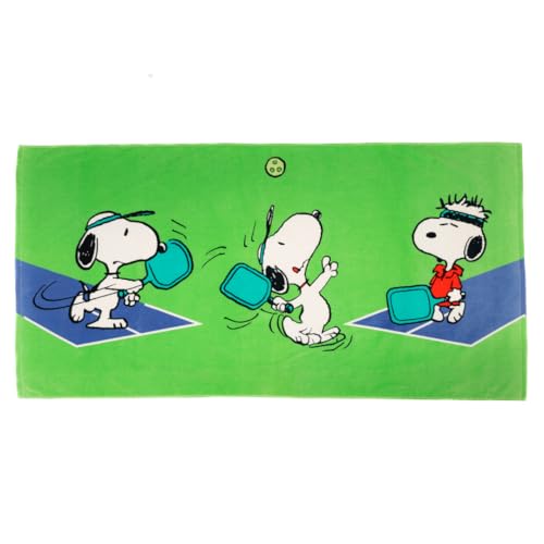 Franco Collectibles, Peanuts, Snoopy, Pickleball, Tennis, superweiches Baumwoll-Bade-/Pool-/Strandtuch, 152 cm x 76 cm, (100% offiziell lizenziertes Produkt) Franco Collectibles, Peanuts, Snoopy, Pickleball, Tennis, superweiches Baumwoll-Bade-/Pool-/Strandtuch, 152 cm x 76 cm, (100% offiziell lizenziertes Produkt) von Franco