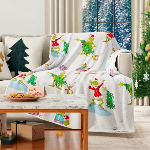 Franco Collectibles The Grinch by Dr. Seuss Holiday Christmas superweicher, gemütlicher Plüsch-Überwurf, 101,6 x 127 cm, offizielles Lizenzprodukt Franco Collectibles The Grinch by Dr. Seuss Holiday Christmas superweicher, gemütlicher Plüsch-Überwurf, 101,6 x 127 cm, offizielles Lizenzprodukt von Franco