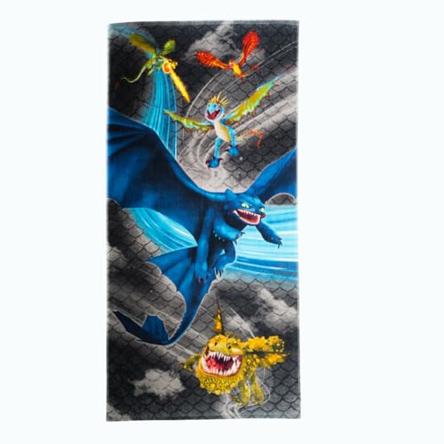 Franco Drachenzähmen leicht gemacht zahnloses Kinder-Bad-/Pool-/Strandtuch, superweich, Baumwolle, 147,3 x 71,1 cm, offizielles Lizenzprodukt Franco Drachenzähmen leicht gemacht zahnloses Kinder-Bad-/Pool-/Strandtuch, superweich, Baumwolle, 147,3 x 71,1 cm, offizielles Lizenzprodukt von Franco