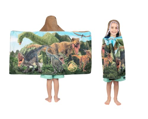 Franco Jurassic World Dominion Kinder-Handtuch, weiches Baumwoll-Frottee, 61 x 127 cm von Franco