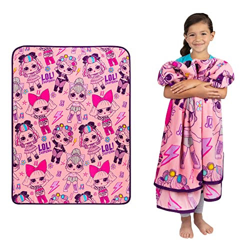 Franco Kinder-Bettwäsche Super Soft Plüsch Überwurfdecke, 116,8 x 152,4 cm, LOL Surprise AT0508 von Franco