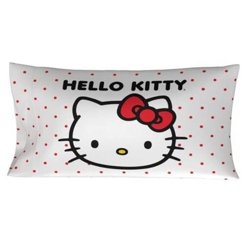 Hello Kitty Beauty Beauty Seidiger Satin-Kissenbezug, King-Size, 50,8 x 91,4 cm, für Haar und Haut, offizielles Lizenzprodukt Hello Kitty Beauty Beauty Seidiger Satin-Kissenbezug, King-Size, 50,8 x 91,4 cm, für Haar und Haut, offizielles Lizenzprodukt von Franco