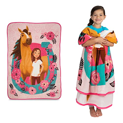 Franco Kids Bedding Superweicher Micro-Raschel-Überwurf, 116,8 x 152,4 cm, frei von Spirit Riding Free von Franco