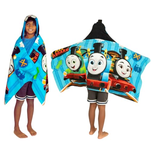Thomas & Friends Kapuzenhandtuch für Kinder, superweich, Baumwolle, Frottee, 61 x 127 cm, 100 % offizielles Lizenzprodukt Thomas & Friends Kapuzenhandtuch für Kinder, superweich, Baumwolle, Frottee, 61 x 127 cm, 100 % offizielles Lizenzprodukt von Franco