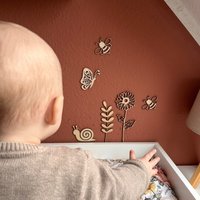 Blumen Aus Holz ෆ Holzblume L Kinderzimmer Wanddeko Babyzimmer von FranitasticHandmade