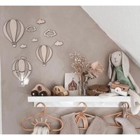 Heißluftballon Mit Wolken - Set ෆ Kinderzimmer L Wanddeko Deko Babyzimmer von FranitasticHandmade