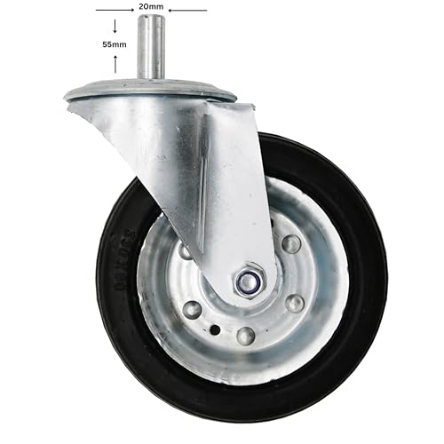 Lenkrollen ohne und mit Bremse 230mm, Passend Putzmaschinen PFT G4 und ähnlich (mit Bremse) von Frank Eiselt