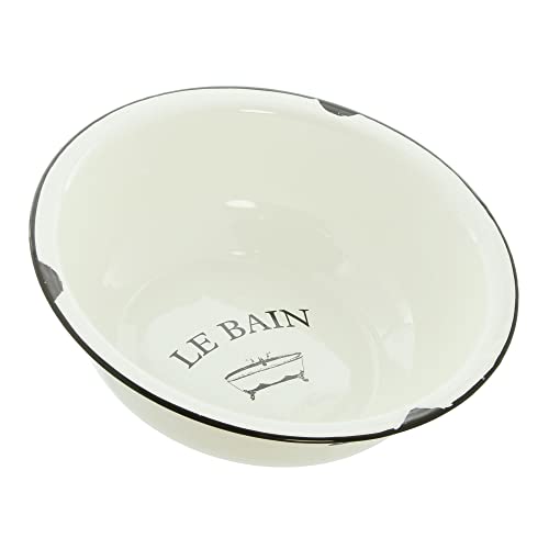 FRANK FLECHTWAREN Waschschüssel Le Bain, nostalgisches design im französischen Style, vielseitig einsetzbar Ø 34 x 10 cm von Frank Flechtwaren