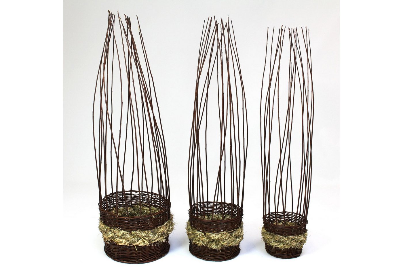 Frank Flechtwaren Allzweckkorb 3x Pflanzkorb Weide & Stroh – Blumentopf Rankhilfe Frank Flechtwaren Allzweckkorb 3x Pflanzkorb Weide & Stroh – Blumentopf Rankhilfe von Frank Flechtwaren