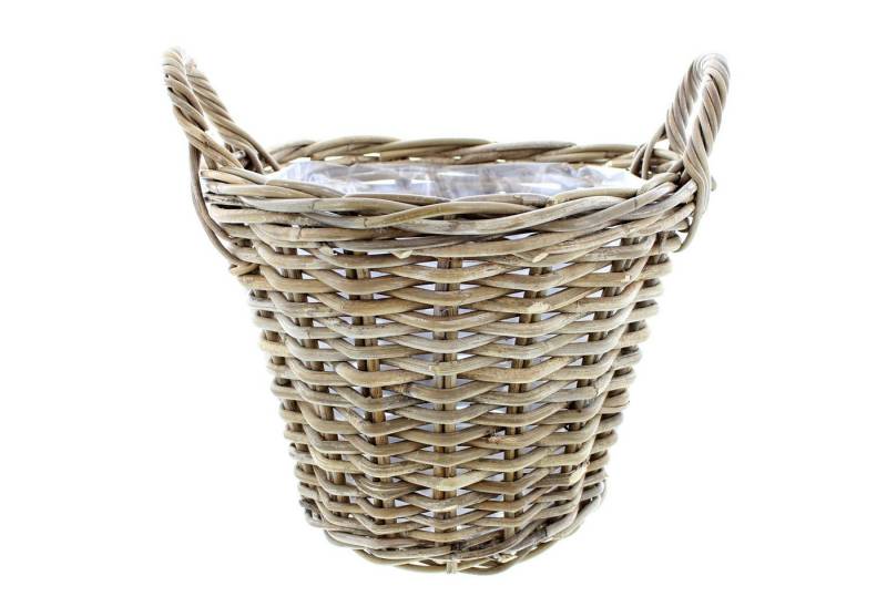 Frank Flechtwaren Allzweckkorb Pflanzkorb Rattan groß Ø 40x30cm – Blumentopf von Frank Flechtwaren
