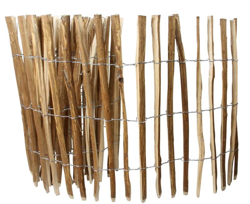 Frank Flechtwaren Beetbegrenzung, Staketenzaun Haselnuss von Frank Flechtwaren