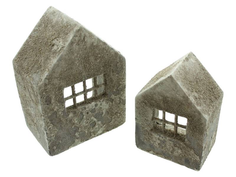 Frank Flechtwaren Dekofigur, Haus Beton-Style 2er Set von Frank Flechtwaren