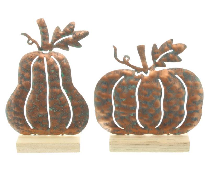 Frank Flechtwaren Dekoobjekt Kürbis "Metallic", 2er Set von Frank Flechtwaren