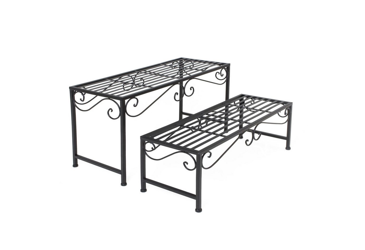 Frank Flechtwaren Gartenbank Bank "Ranken", 2er Set von Frank Flechtwaren