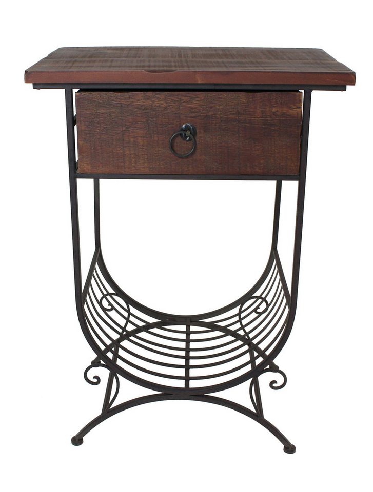 Frank Flechtwaren Gartentisch, Beistelltisch Country-Style von Frank Flechtwaren