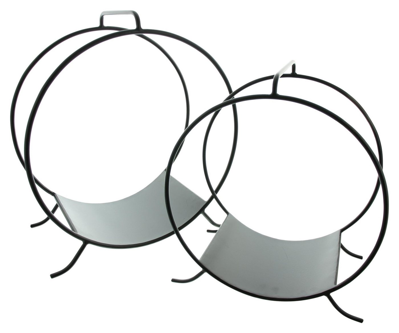 Frank Flechtwaren Kaminholzregal Kaminholzständer Circle 2er Set Metall schwarz – Holzlager Frank Flechtwaren Kaminholzregal Kaminholzständer Circle 2er Set Metall schwarz – Holzlager von Frank Flechtwaren