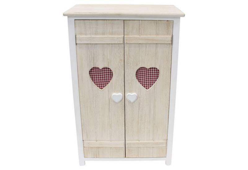 Frank Flechtwaren Kommode Kleine Kommode Landherz Holz weiß gekalkt 51x31x78cm von Frank Flechtwaren