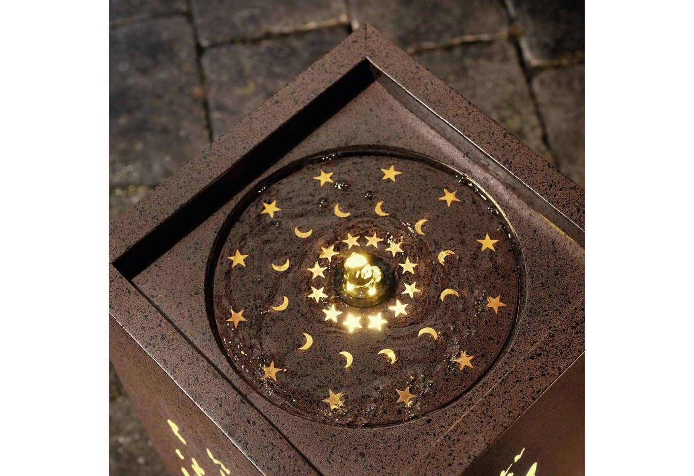 Frank Flechtwaren LED Gartenleuchte LED-Brunnen "Blumenwiese" von Frank Flechtwaren