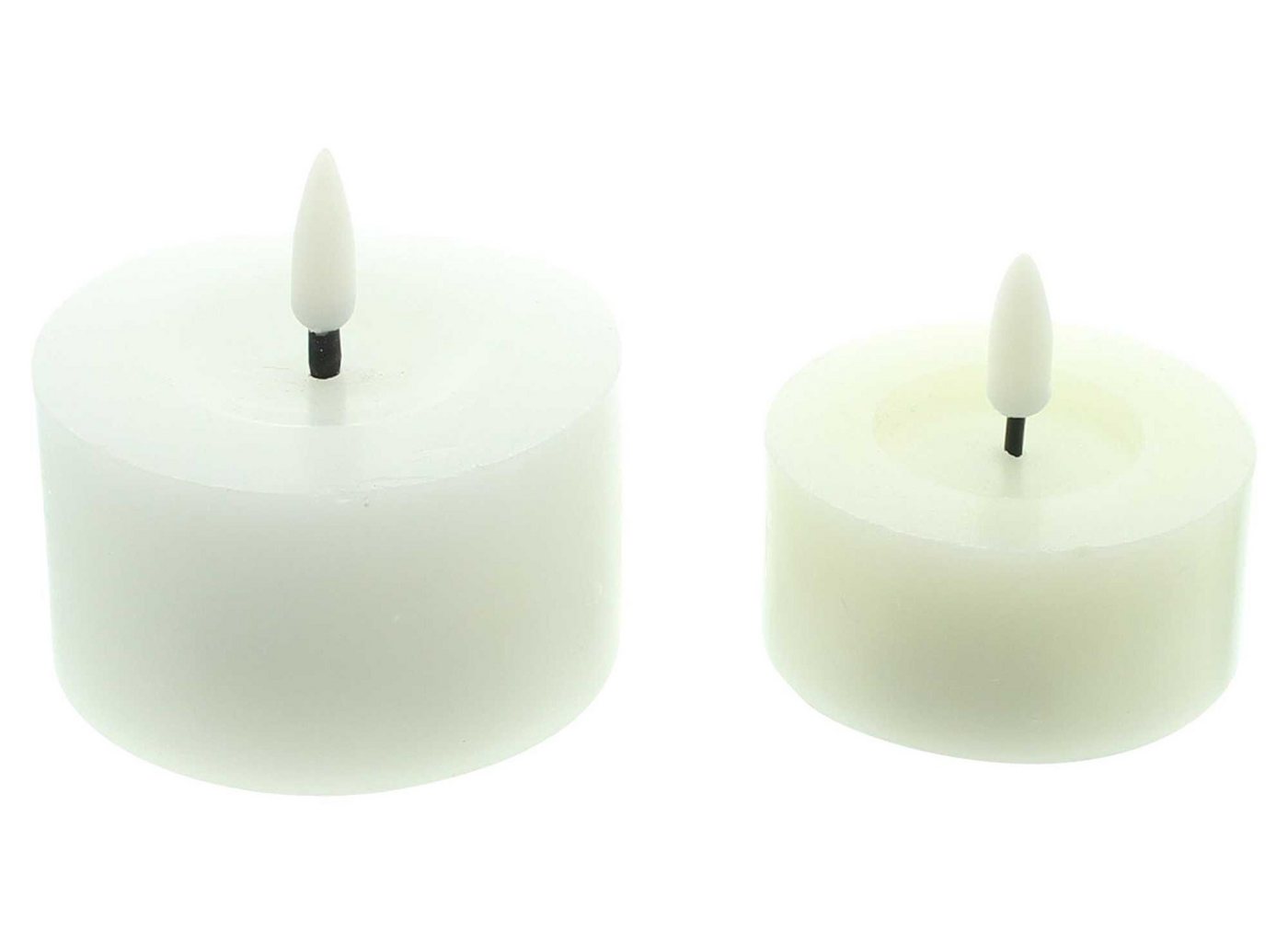 Frank Flechtwaren LED-Kerze LED-Kerze "White", 2er Set von Frank Flechtwaren