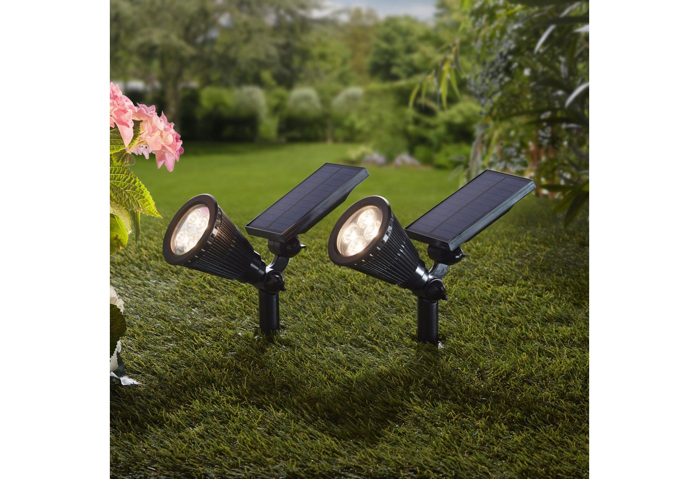 Frank Flechtwaren LED Solarleuchte LED-Solarstrahler "Spotlight" von Frank Flechtwaren