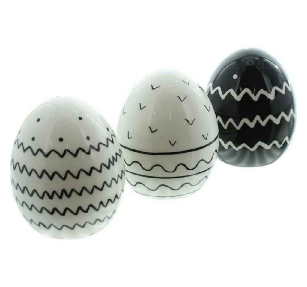 Frank Flechtwaren Osterei Osterdeko Frank-Flechtwaren Deko-Ei, 3er Set (Set, 1 St., Osterdeko Deko-Ei), Ausführung: Figur, Eier, für draußen von Frank Flechtwaren