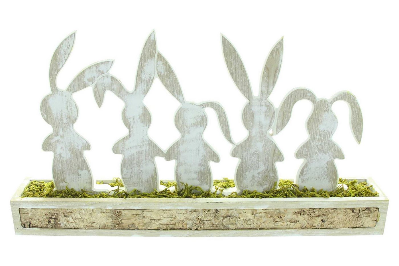 Frank Flechtwaren Osterhase Holzdeko "Häschenbande" von Frank Flechtwaren