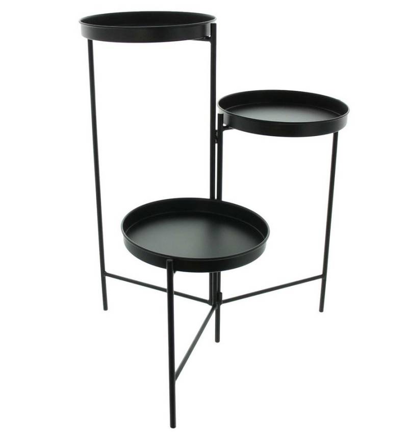 Frank Flechtwaren Pflanzeinsatz Pflanzenständer Modern Metall schwarz 3 Blumen 60cm von Frank Flechtwaren