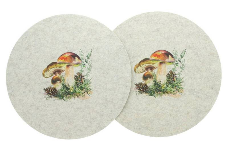 Frank Flechtwaren Platzset, Platzmatte Waldpilze 2er Set von Frank Flechtwaren