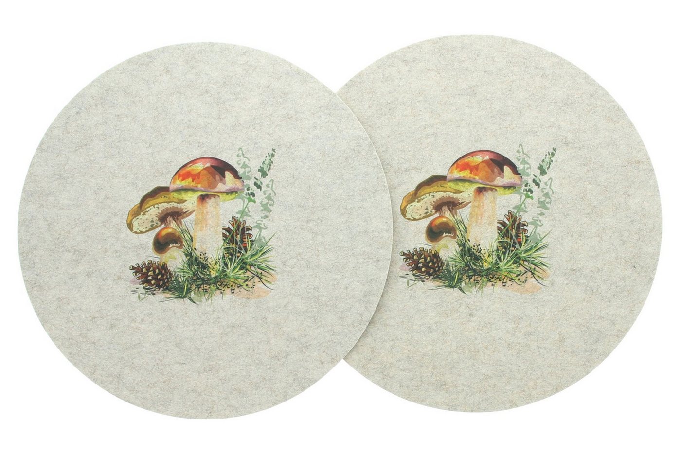 Frank Flechtwaren Platzset, Platzmatte Waldpilze 2er Set von Frank Flechtwaren