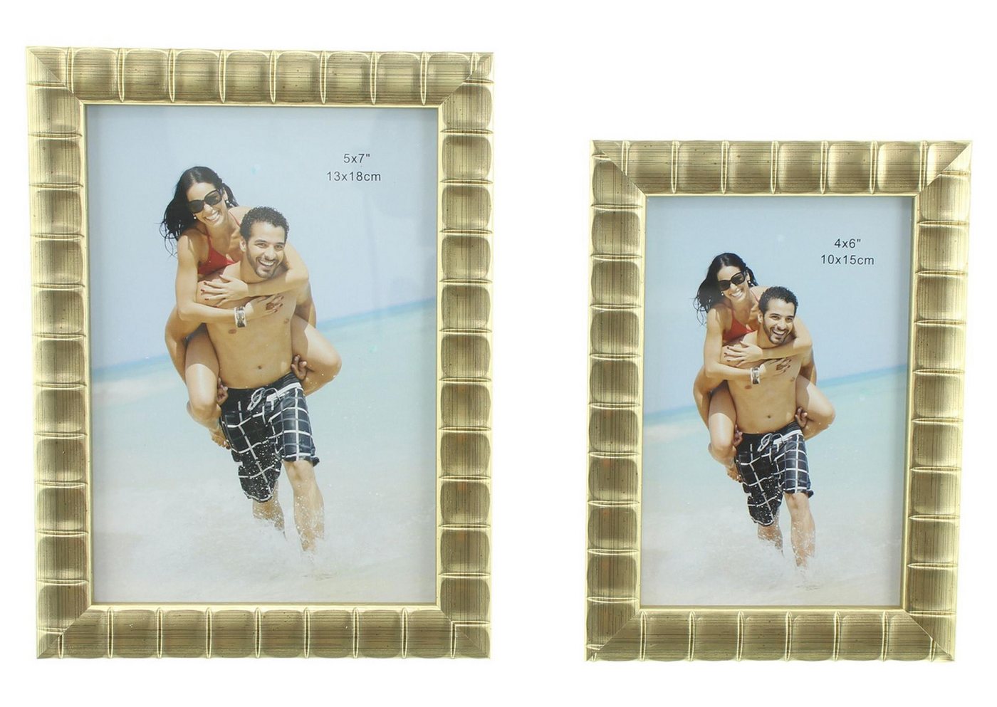 Frank Flechtwaren Rahmen 4x Bilderrahmen Gold edles Design – Fotorahmen 13x18 & 16x21cm Frank Flechtwaren Rahmen 4x Bilderrahmen Gold edles Design – Fotorahmen 13x18 & 16x21cm von Frank Flechtwaren