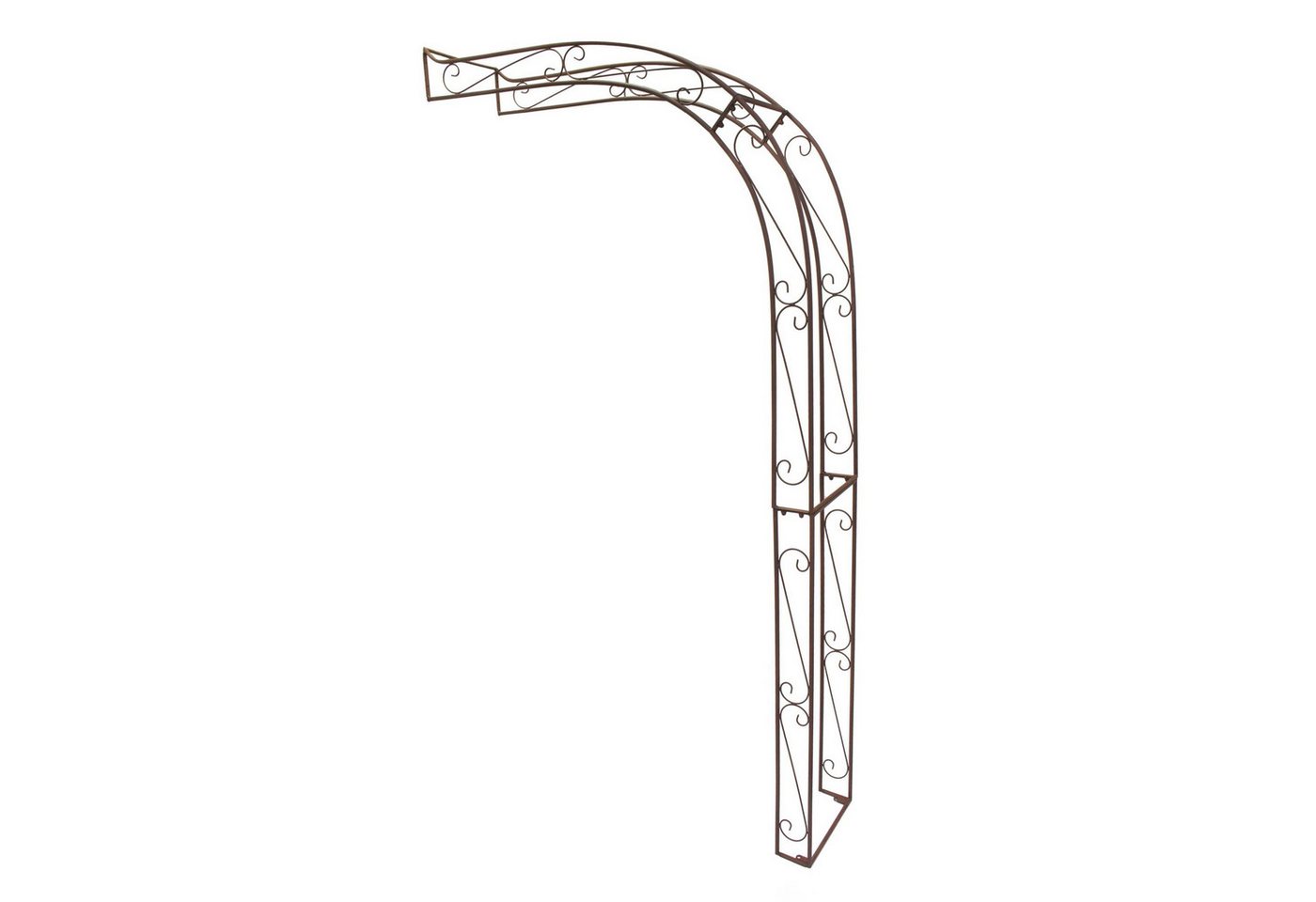Frank Flechtwaren Rankhilfe Rankhilfe Halbbogen Metall Rost Optik – Pergola von Frank Flechtwaren