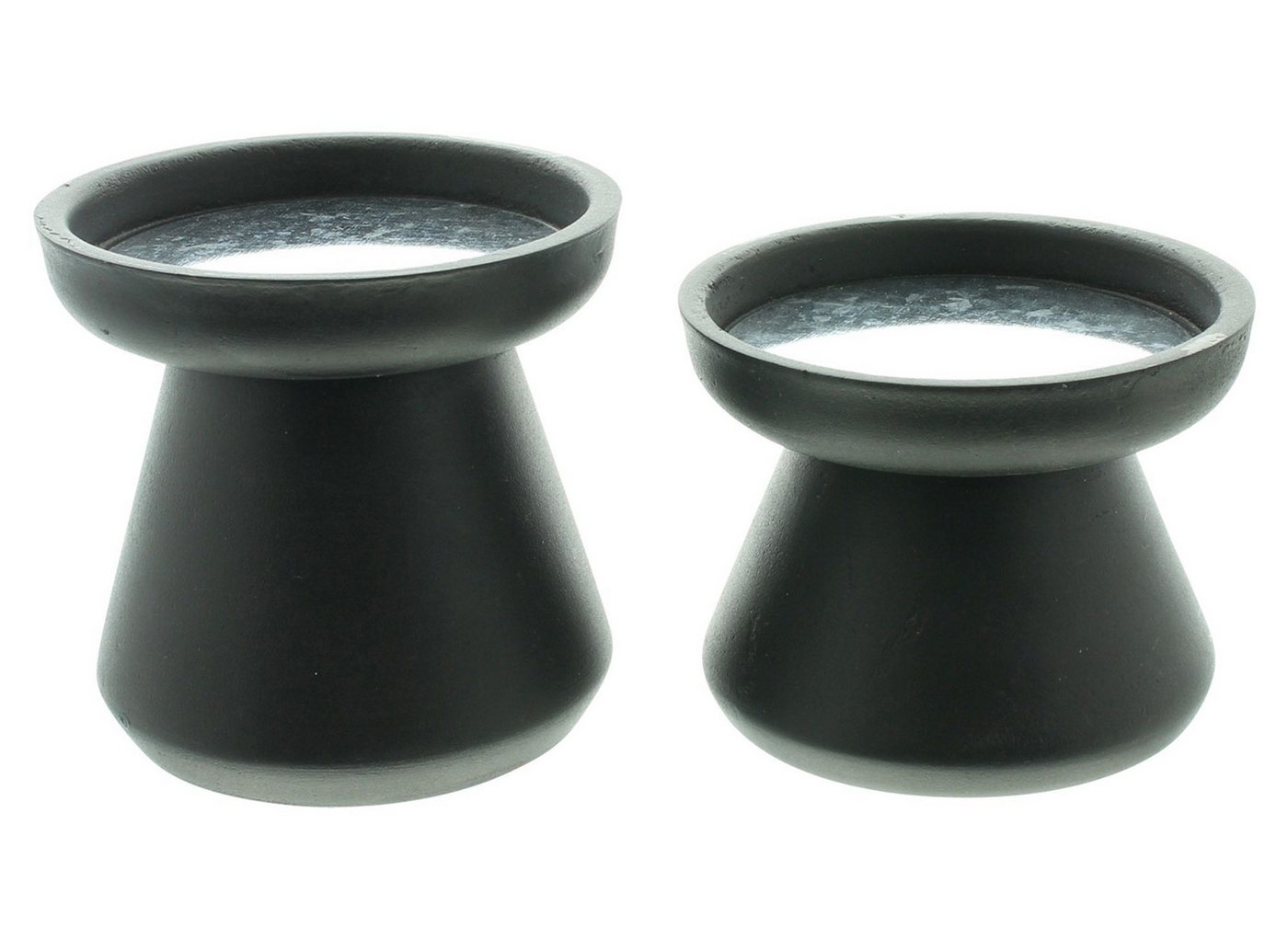 Frank Flechtwaren Standkerzenhalter, Kerzenhalter Black 2er Set von Frank Flechtwaren