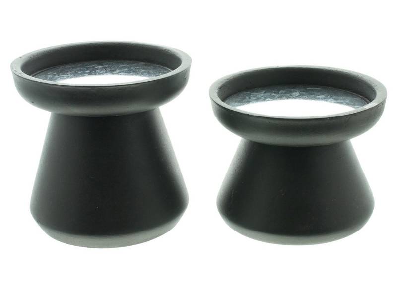 Frank Flechtwaren Standkerzenhalter, Kerzenhalter Black 2er Set von Frank Flechtwaren