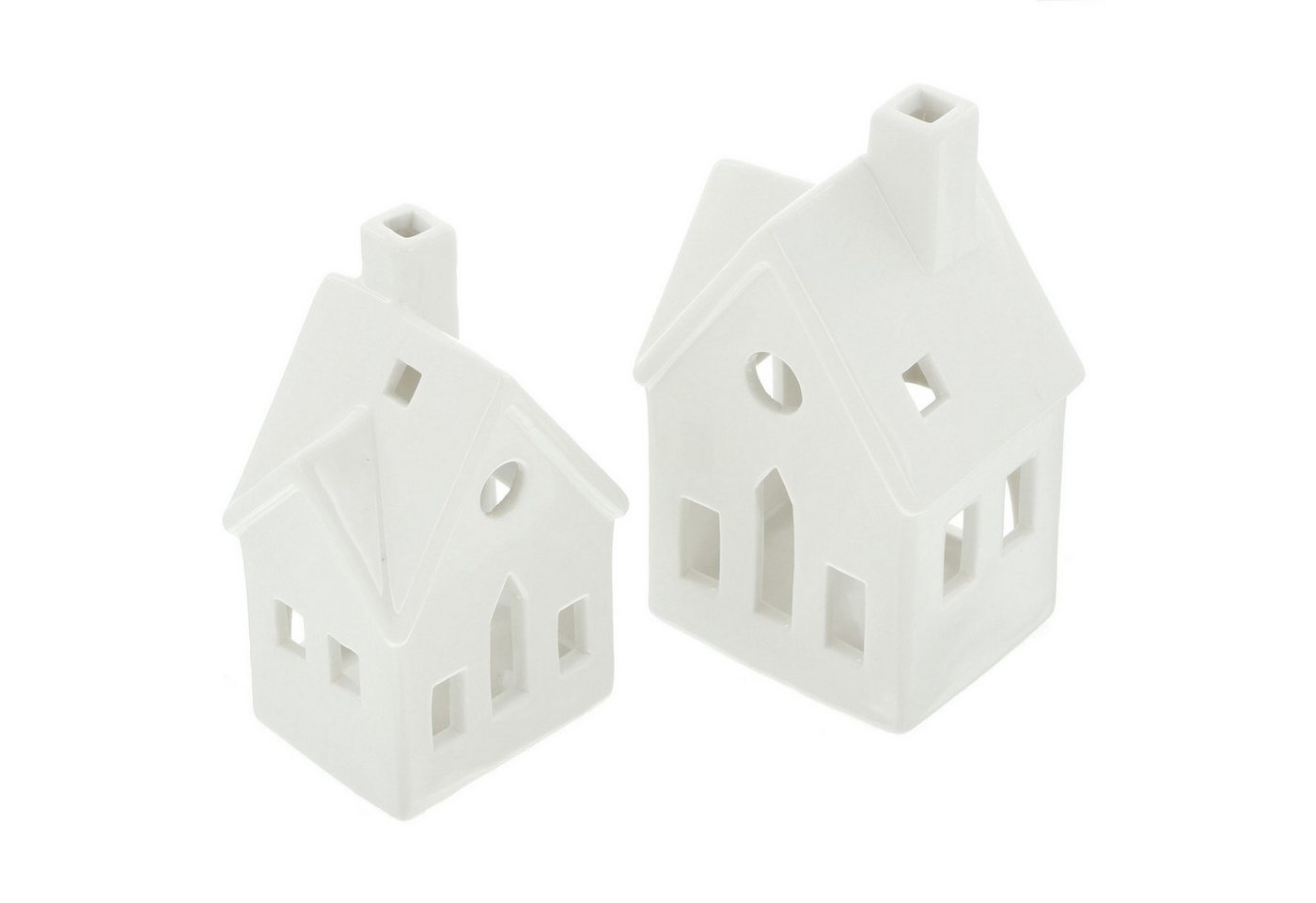 Frank Flechtwaren Teelichthalter Teelichthalter "Winterhaus", 2er Set von Frank Flechtwaren
