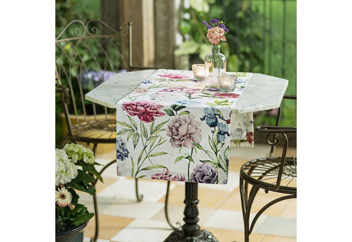 Frank Flechtwaren Tischläufer 691001 Sommerwiese (1-tlg), 40 x 140 cm von Frank Flechtwaren