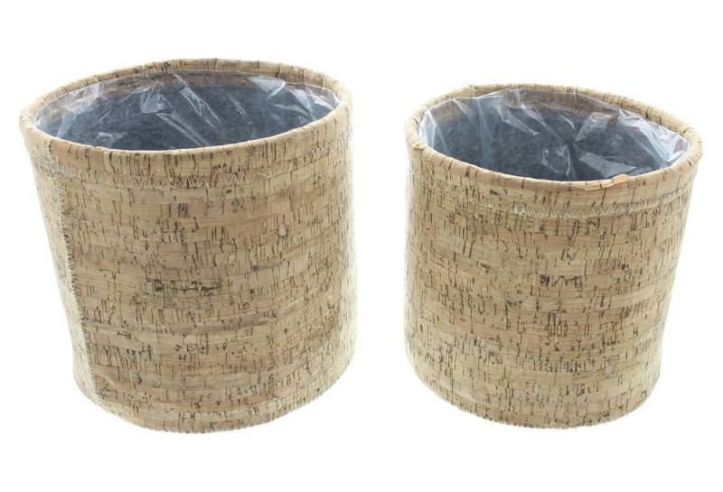 Frank Flechtwaren Übertopf Übertopf "Kork", 2er Set von Frank Flechtwaren