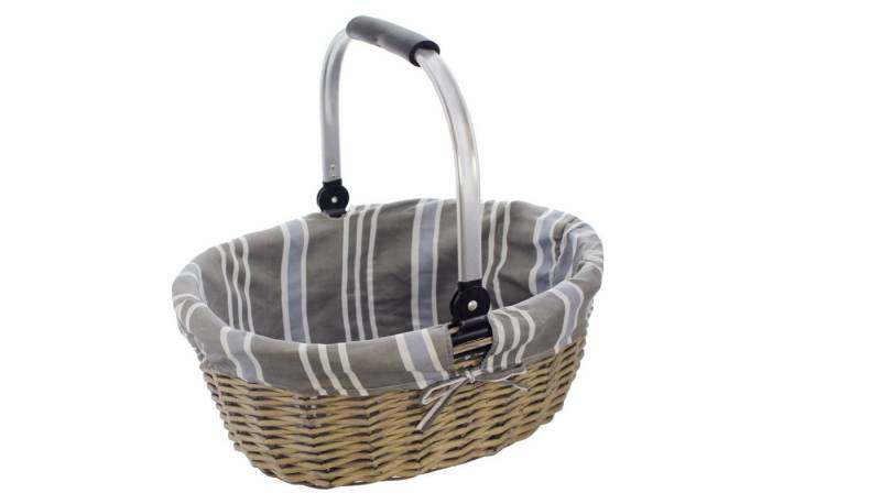 Frank Flechtwaren Weidenkorb Einkaufskorb "grau gestreift" im Landhaus-Stil Frank Flechtwaren Weidenkorb Einkaufskorb "grau gestreift" im Landhaus-Stil von Frank Flechtwaren