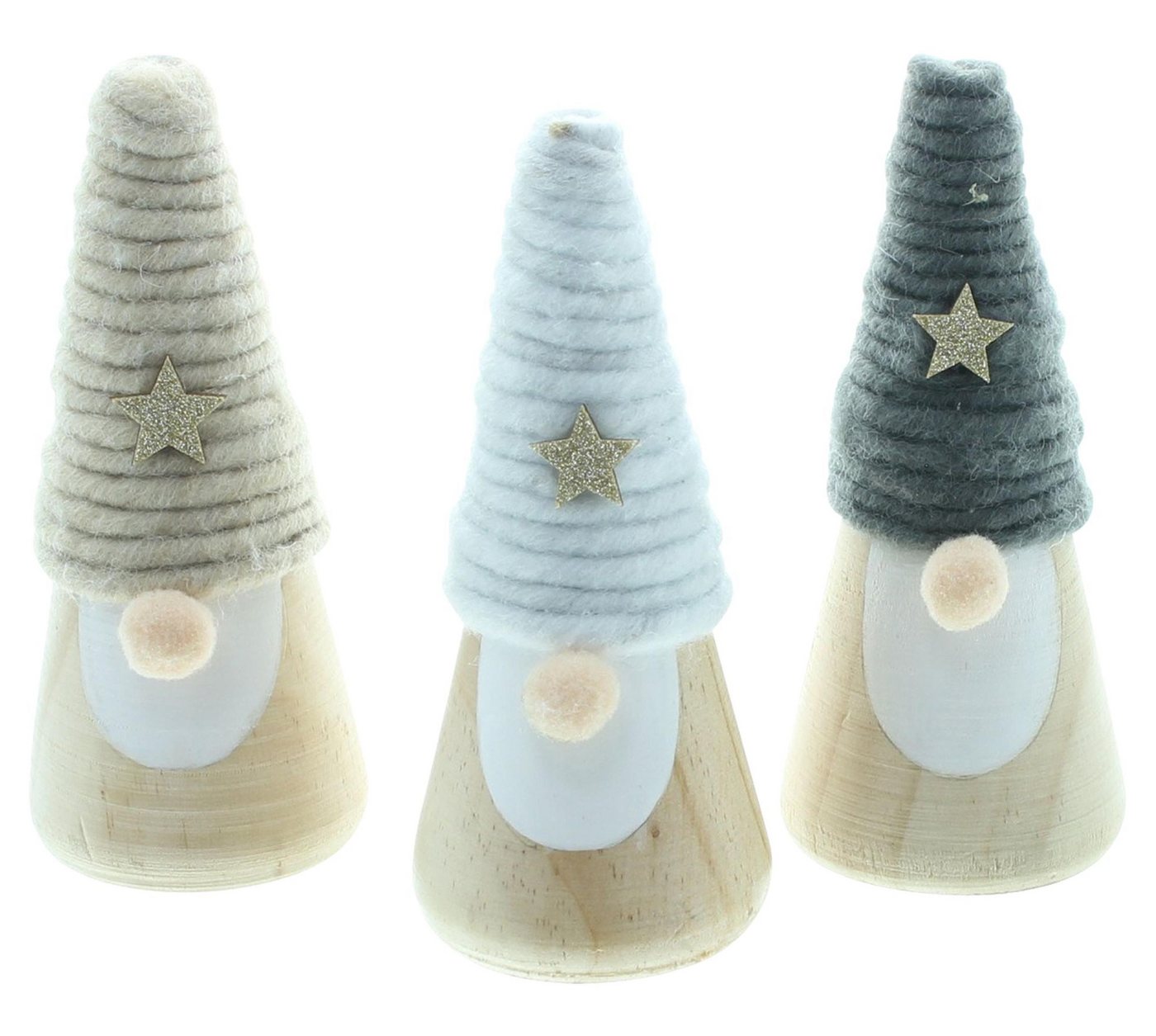 Frank Flechtwaren Wichtel Wichtel "Goldstern", 3er Set von Frank Flechtwaren