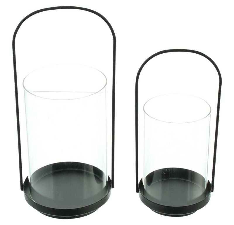 Frank Flechtwaren Windlicht, Windlicht Klassik 2er Set von Frank Flechtwaren