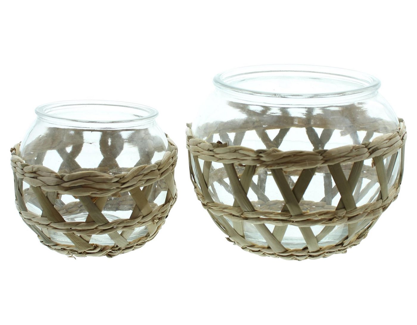 Frank Flechtwaren Windlicht 2x Windlicht Geflecht Glas Seegras – Teelichthalter Frank Flechtwaren Windlicht 2x Windlicht Geflecht Glas Seegras – Teelichthalter von Frank Flechtwaren