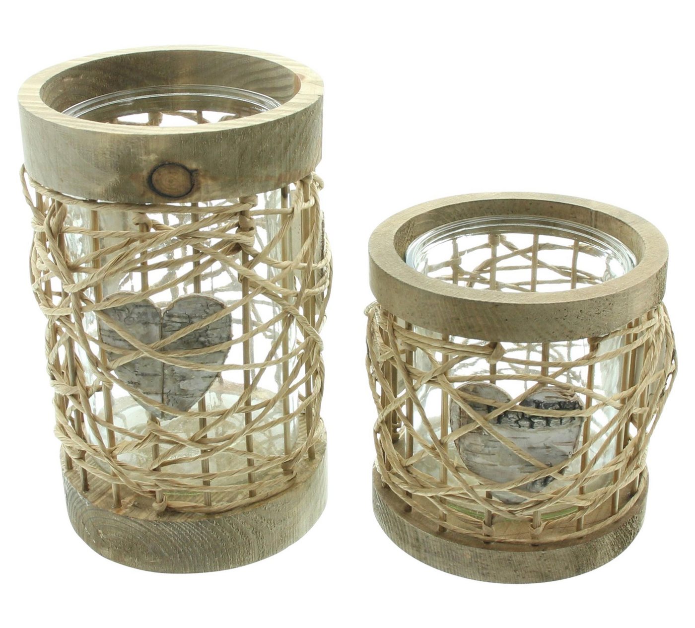Frank Flechtwaren Windlicht 2x Windlicht Herzchen Holz & Glas – Kerzenhalter Frank Flechtwaren Windlicht 2x Windlicht Herzchen Holz & Glas – Kerzenhalter von Frank Flechtwaren