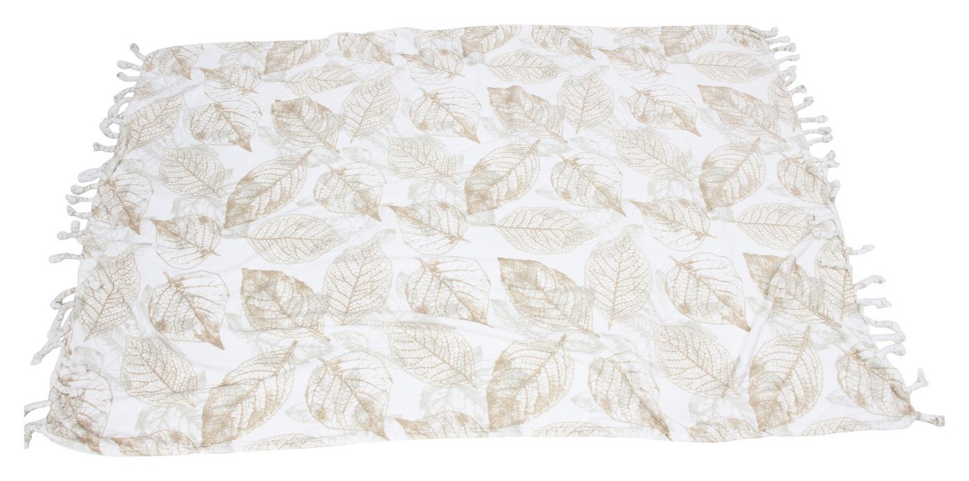 Wohndecke Kuscheldecke Blätter weich 140x200cm weiß – Flanell Decke, Frank Flechtwaren Wohndecke Kuscheldecke Blätter weich 140x200cm weiß – Flanell Decke, Frank Flechtwaren von Frank Flechtwaren