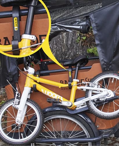 Frank Bike Holder S | Kinderfahrrad-Halterung Lastenrad - 2x Transporthaken für Babboe, Bakfiets, Muli Cargobikes - Halterung Lastenrad Laufrad von Frank Paperman